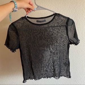 Sheer glittery top